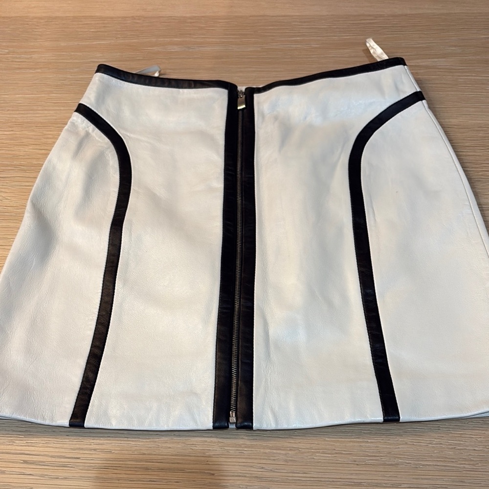 Cream A-Line Mini Skirt for Work
